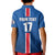 Custom Iceland Football Kid Polo Shirt Blue with Flag Style