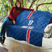 Custom Iceland Football Quilt Blue with Flag Style