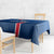 Custom Iceland Football Tablecloth Blue with Flag Style