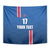 Custom Iceland Football Tapestry Blue with Flag Style