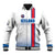 Custom Iceland Football Baseball Jacket White with Flag Style