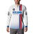 Custom Iceland Football Button Sweatshirt White with Flag Style