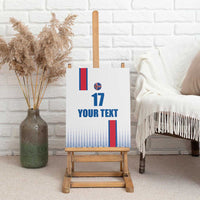 Custom Iceland Football Canvas Wall Art White with Flag Style