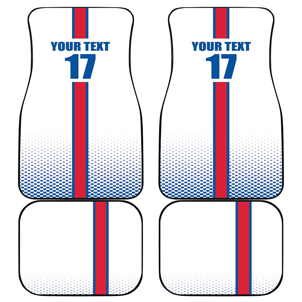 Custom Iceland Football Car Mats White with Flag Style