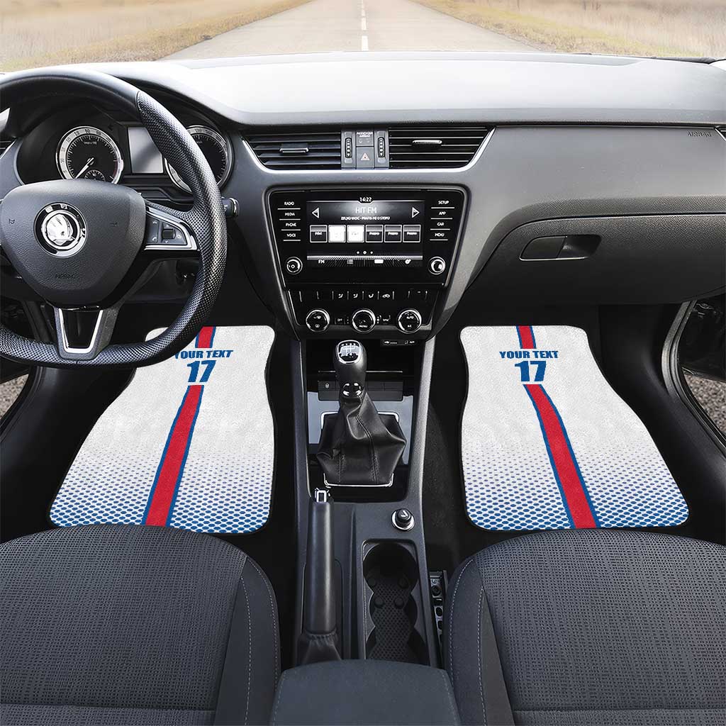 Custom Iceland Football Car Mats White with Flag Style