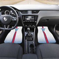Custom Iceland Football Car Mats White with Flag Style