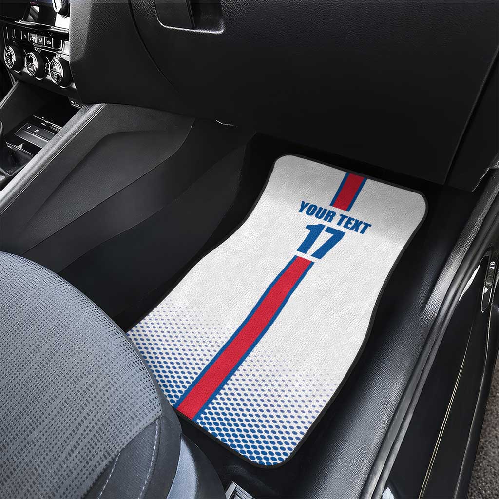 Custom Iceland Football Car Mats White with Flag Style