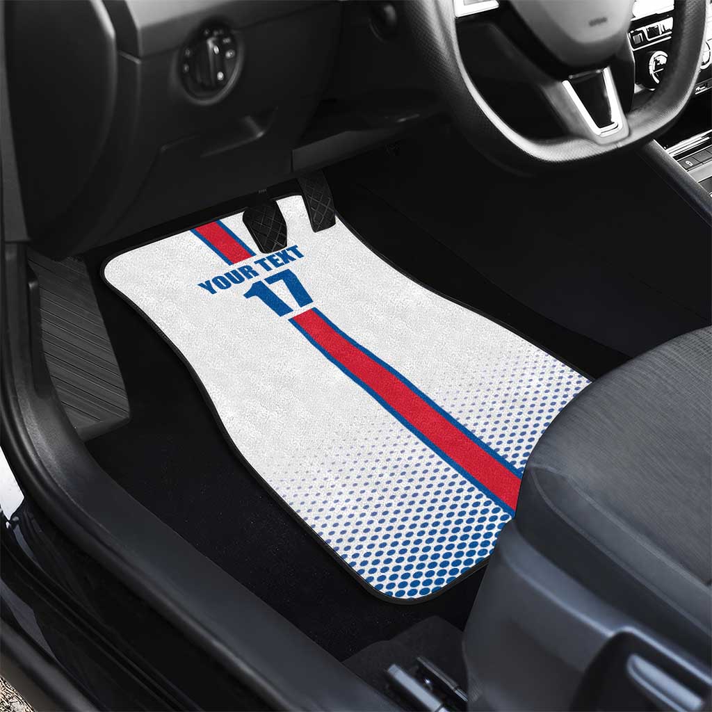 Custom Iceland Football Car Mats White with Flag Style
