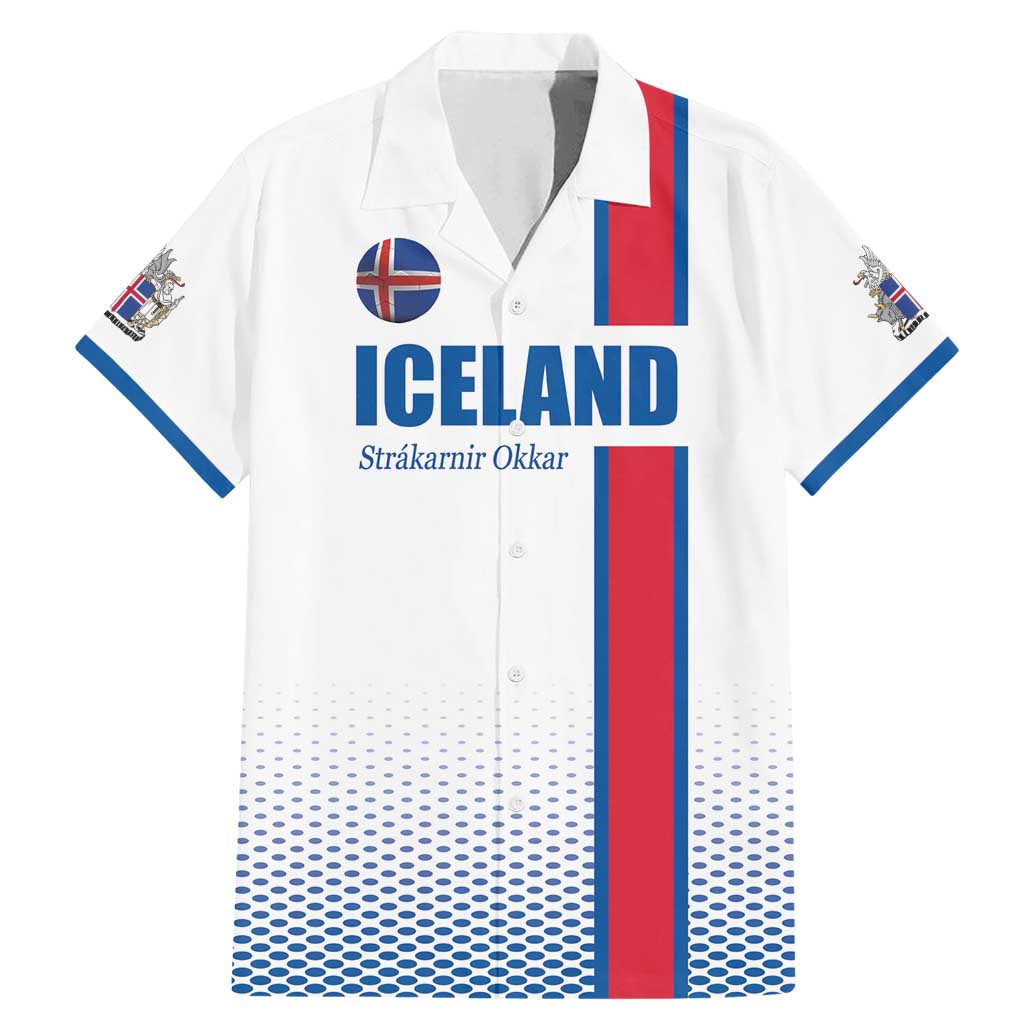 Custom Iceland Football Family Matching Mermaid Dress and Hawaiian Shirt White with Flag Style
