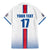 Custom Iceland Football Family Matching Mermaid Dress and Hawaiian Shirt White with Flag Style