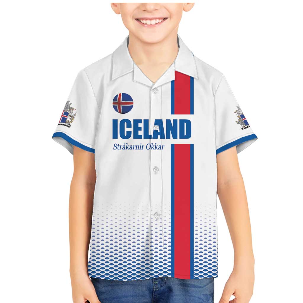 Custom Iceland Football Family Matching Mermaid Dress and Hawaiian Shirt White with Flag Style