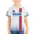 Custom Iceland Football Family Matching Off The Shoulder Long Sleeve Dress and Hawaiian Shirt White with Flag Style