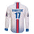 Custom Iceland Football Family Matching Off Shoulder Maxi Dress and Hawaiian Shirt White with Flag Style