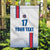 Custom Iceland Football Garden Flag White with Flag Style