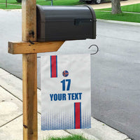 Custom Iceland Football Garden Flag White with Flag Style