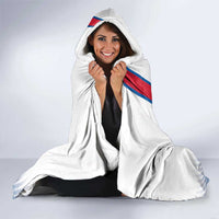 Custom Iceland Football Hooded Blanket White with Flag Style