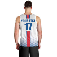 Custom Iceland Football Men Tank Top White with Flag Style
