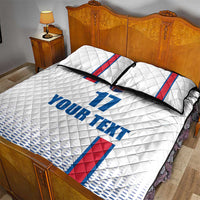 Custom Iceland Football Quilt Bed Set White with Flag Style