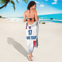 Custom Iceland Football Sarong White with Flag Style
