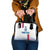 Custom Iceland Football Shoulder Handbag White with Flag Style