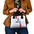 Custom Iceland Football Shoulder Handbag White with Flag Style