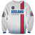 Custom Iceland Football Sweatshirt White with Flag Style