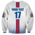 Custom Iceland Football Sweatshirt White with Flag Style