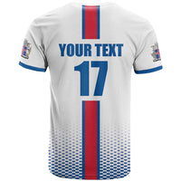 Custom Iceland Football T Shirt White with Flag Style