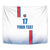 Custom Iceland Football Tapestry White with Flag Style