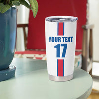 Custom Iceland Football Tumbler Cup White with Flag Style