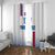 Custom Iceland Football Window Curtain White with Flag Style