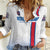 Custom Iceland Football Women Casual Shirt White with Flag Style