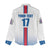 Custom Iceland Football Women Casual Shirt White with Flag Style