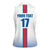 Custom Iceland Football Women Sleeveless Polo Shirt White with Flag Style