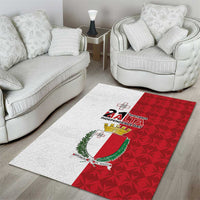 Malta Independence Day Area Rug Flag Style with Coat of Arms