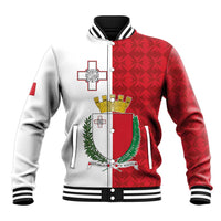 Malta Independence Day Baseball Jacket Flag Style with Coat of Arms