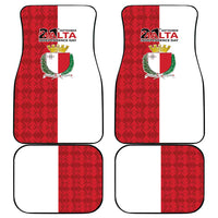 Malta Independence Day Car Mats Flag Style with Coat of Arms