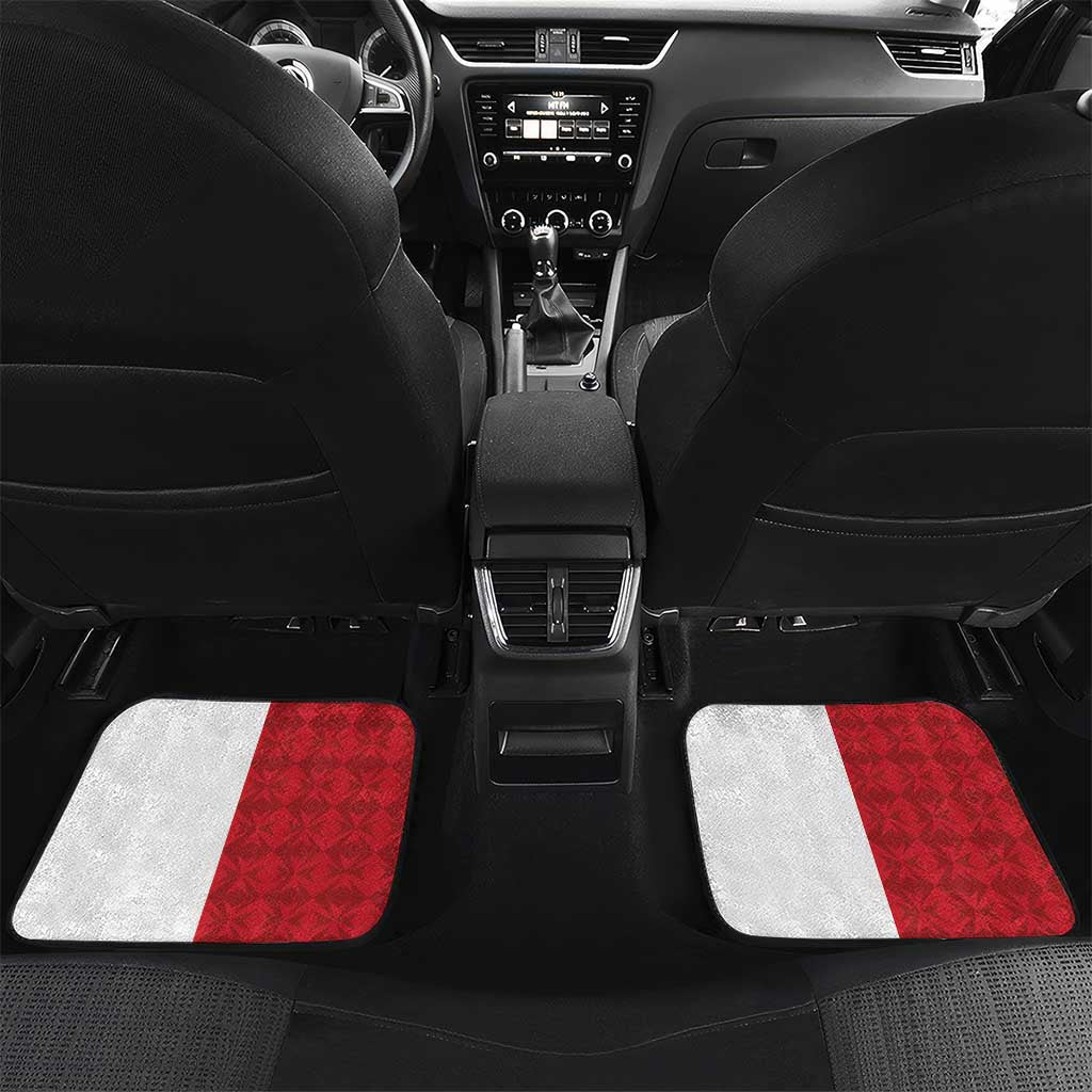 Malta Independence Day Car Mats Flag Style with Coat of Arms