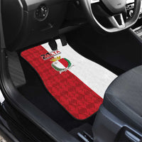 Malta Independence Day Car Mats Flag Style with Coat of Arms