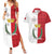 Malta Independence Day Couples Matching Summer Maxi Dress and Hawaiian Shirt Flag Style with Coat of Arms