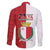 Malta Independence Day Family Matching Off The Shoulder Long Sleeve Dress and Hawaiian Shirt Flag Style with Coat of Arms