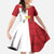 Malta Independence Day Family Matching Off Shoulder Maxi Dress and Hawaiian Shirt Flag Style with Coat of Arms