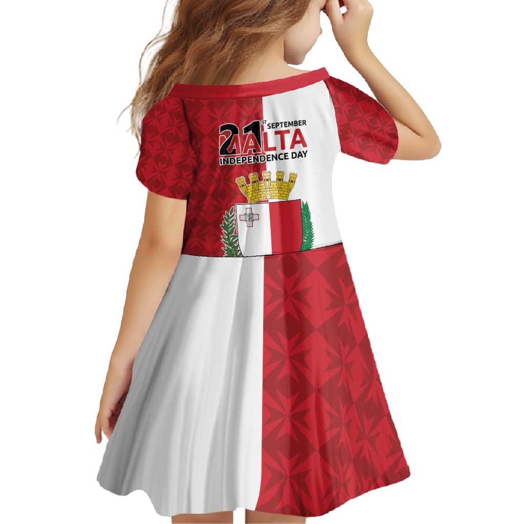 Malta Independence Day Family Matching Off Shoulder Maxi Dress and Hawaiian Shirt Flag Style with Coat of Arms