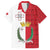 Malta Independence Day Family Matching Off Shoulder Maxi Dress and Hawaiian Shirt Flag Style with Coat of Arms