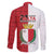 Malta Independence Day Family Matching Off Shoulder Maxi Dress and Hawaiian Shirt Flag Style with Coat of Arms