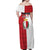 Malta Independence Day Family Matching Off Shoulder Maxi Dress and Hawaiian Shirt Flag Style with Coat of Arms