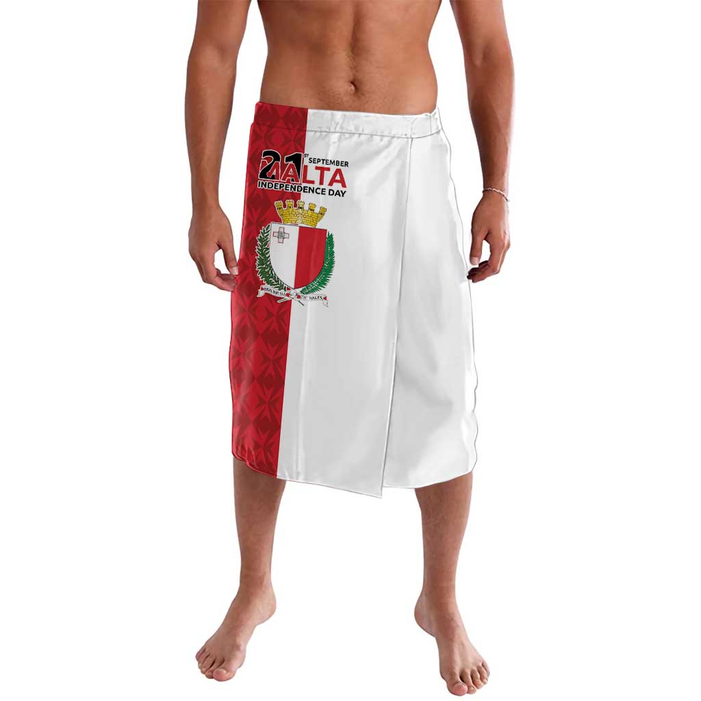 Malta Independence Day Lavalava Flag Style with Coat of Arms