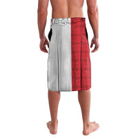 Malta Independence Day Lavalava Flag Style with Coat of Arms