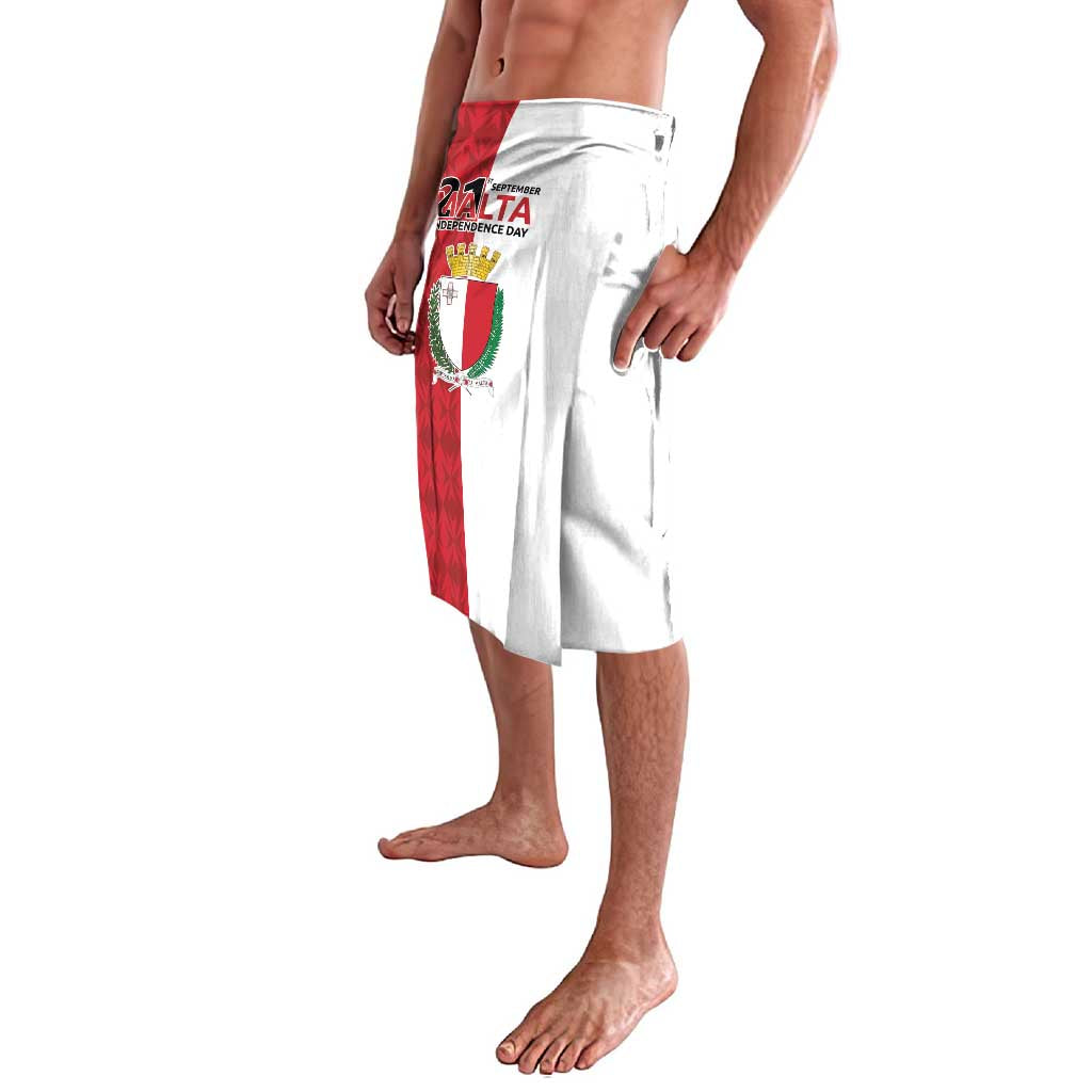 Malta Independence Day Lavalava Flag Style with Coat of Arms