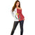 Malta Independence Day Off Shoulder Sweater Flag Style with Coat of Arms